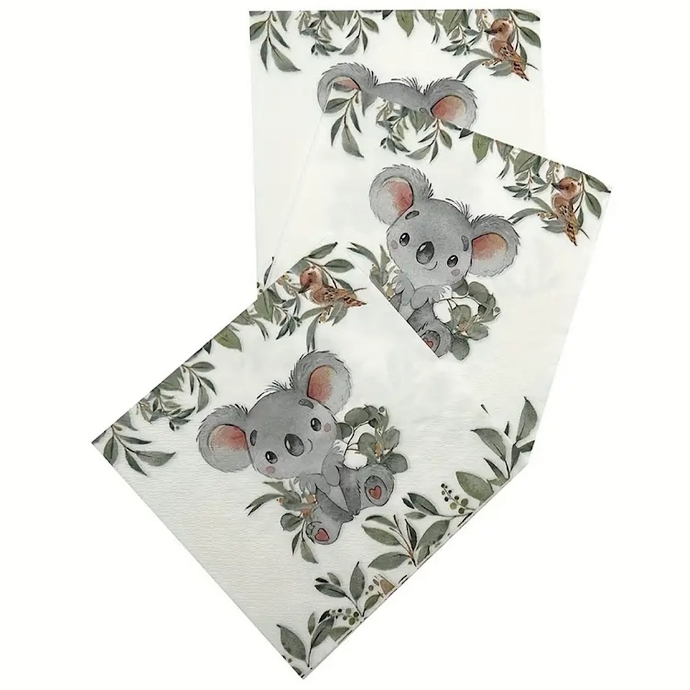 Baby Koala Luncheon Size Decoupage Paper Napkins, 3 pcs